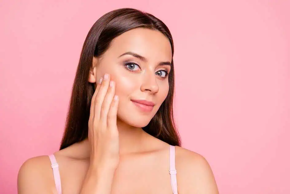 A Women Showing Cheek after Radiesse Treatment in Brea, CA